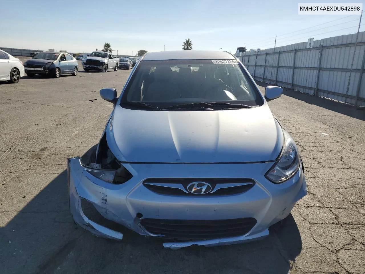 2013 Hyundai Accent Gls VIN: KMHCT4AEXDU542898 Lot: 70027254