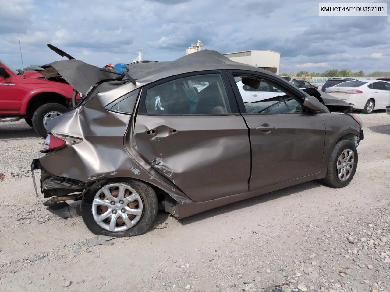 2013 Hyundai Accent Gls VIN: KMHCT4AE4DU357181 Lot: 70331264