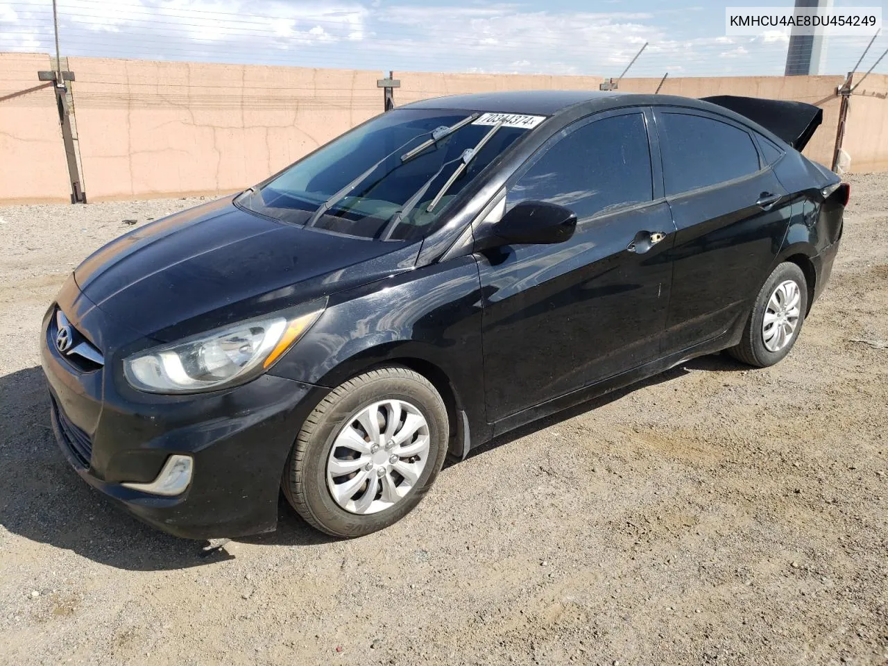 2013 Hyundai Accent Gls VIN: KMHCU4AE8DU454249 Lot: 70344374