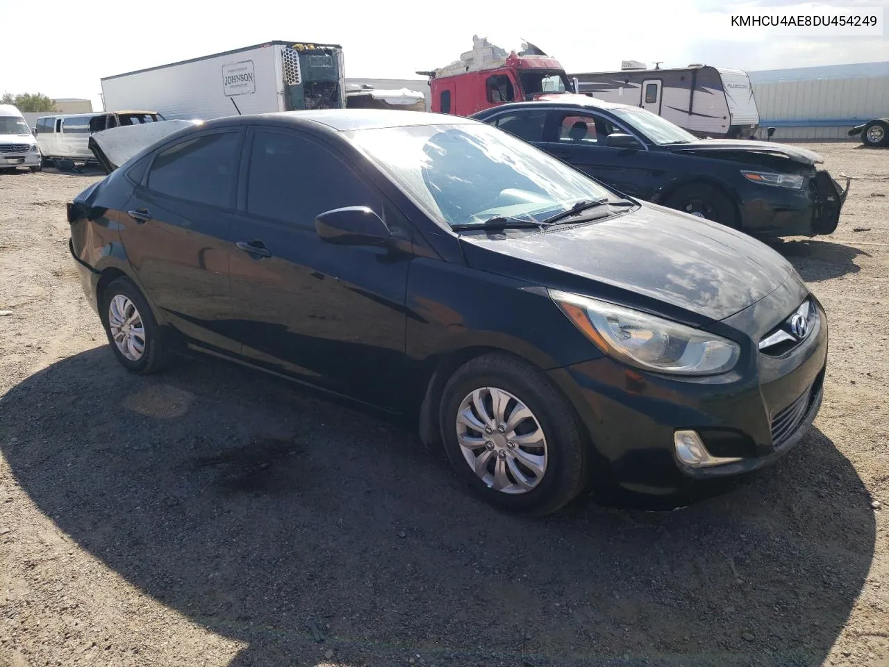 2013 Hyundai Accent Gls VIN: KMHCU4AE8DU454249 Lot: 70344374