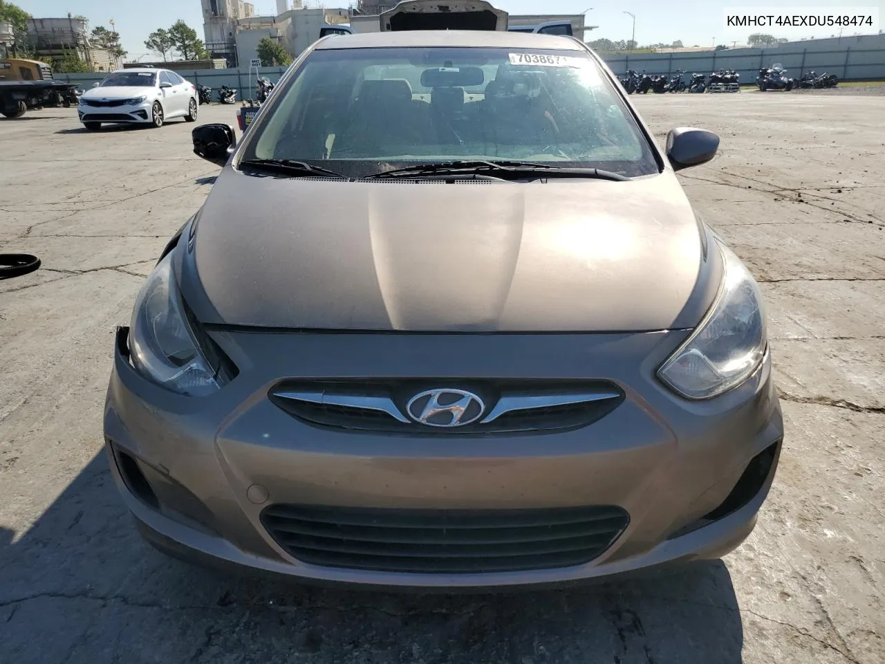 2013 Hyundai Accent Gls VIN: KMHCT4AEXDU548474 Lot: 70386714