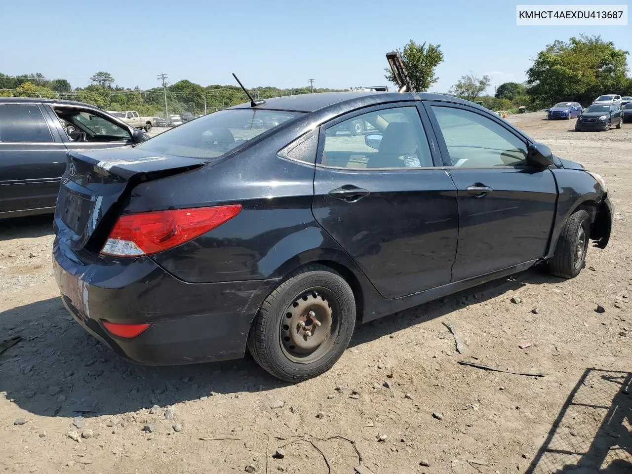 2013 Hyundai Accent Gls VIN: KMHCT4AEXDU413687 Lot: 70765594