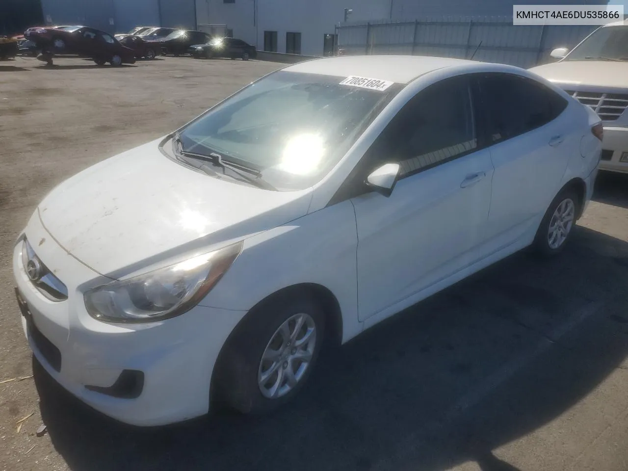 2013 Hyundai Accent Gls VIN: KMHCT4AE6DU535866 Lot: 70851604