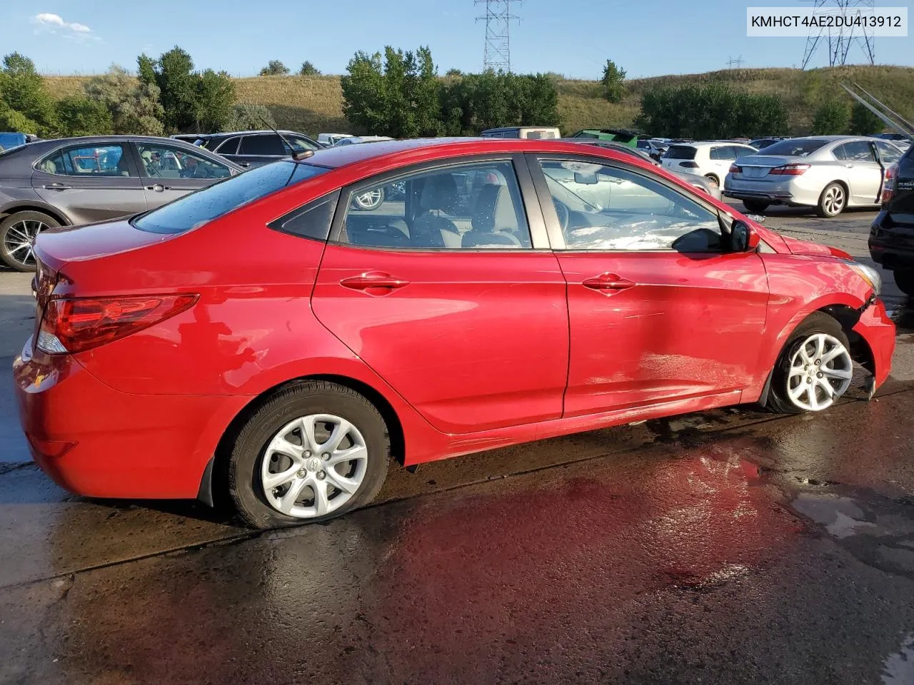 2013 Hyundai Accent Gls VIN: KMHCT4AE2DU413912 Lot: 71023254