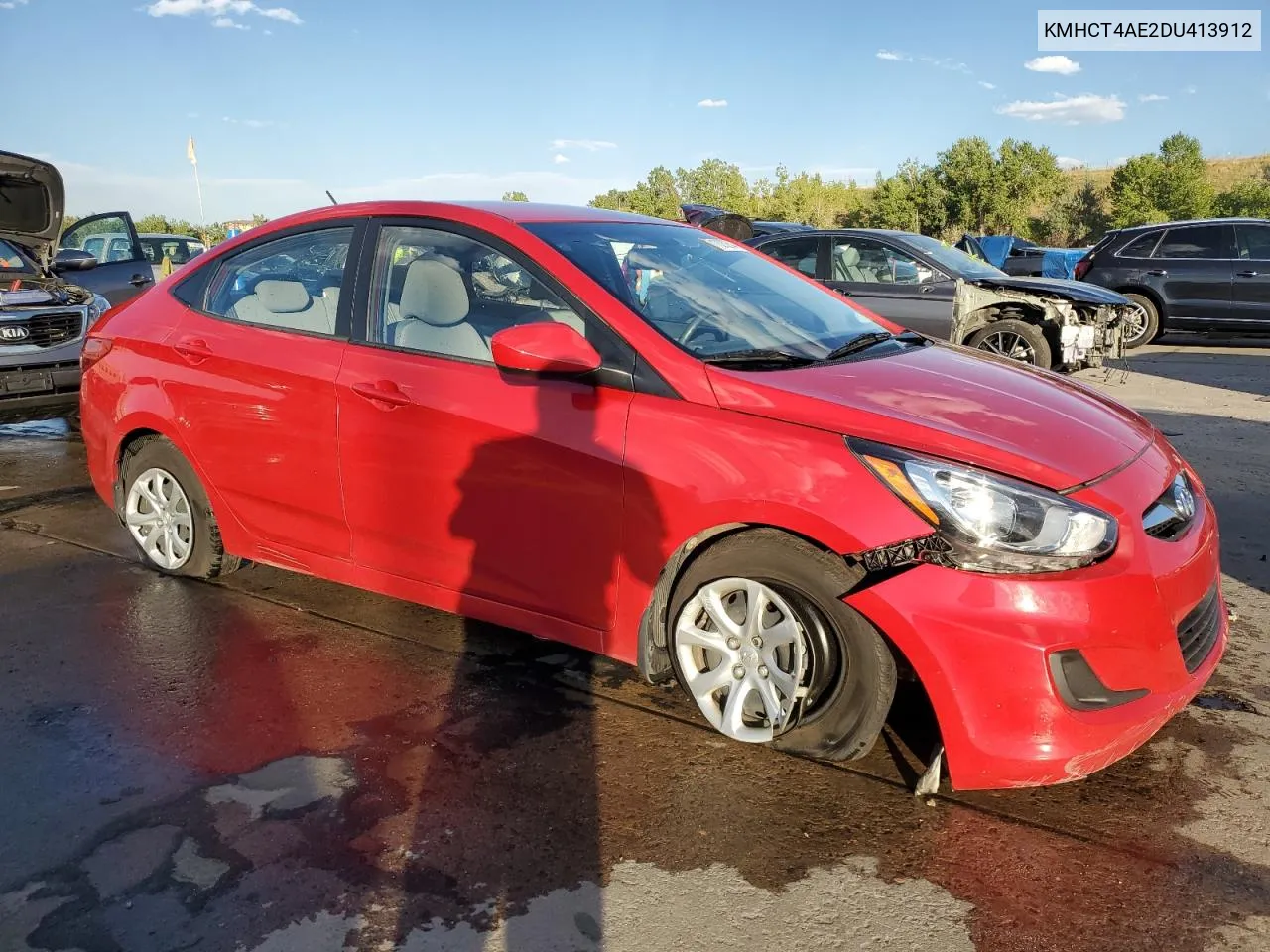 2013 Hyundai Accent Gls VIN: KMHCT4AE2DU413912 Lot: 71023254