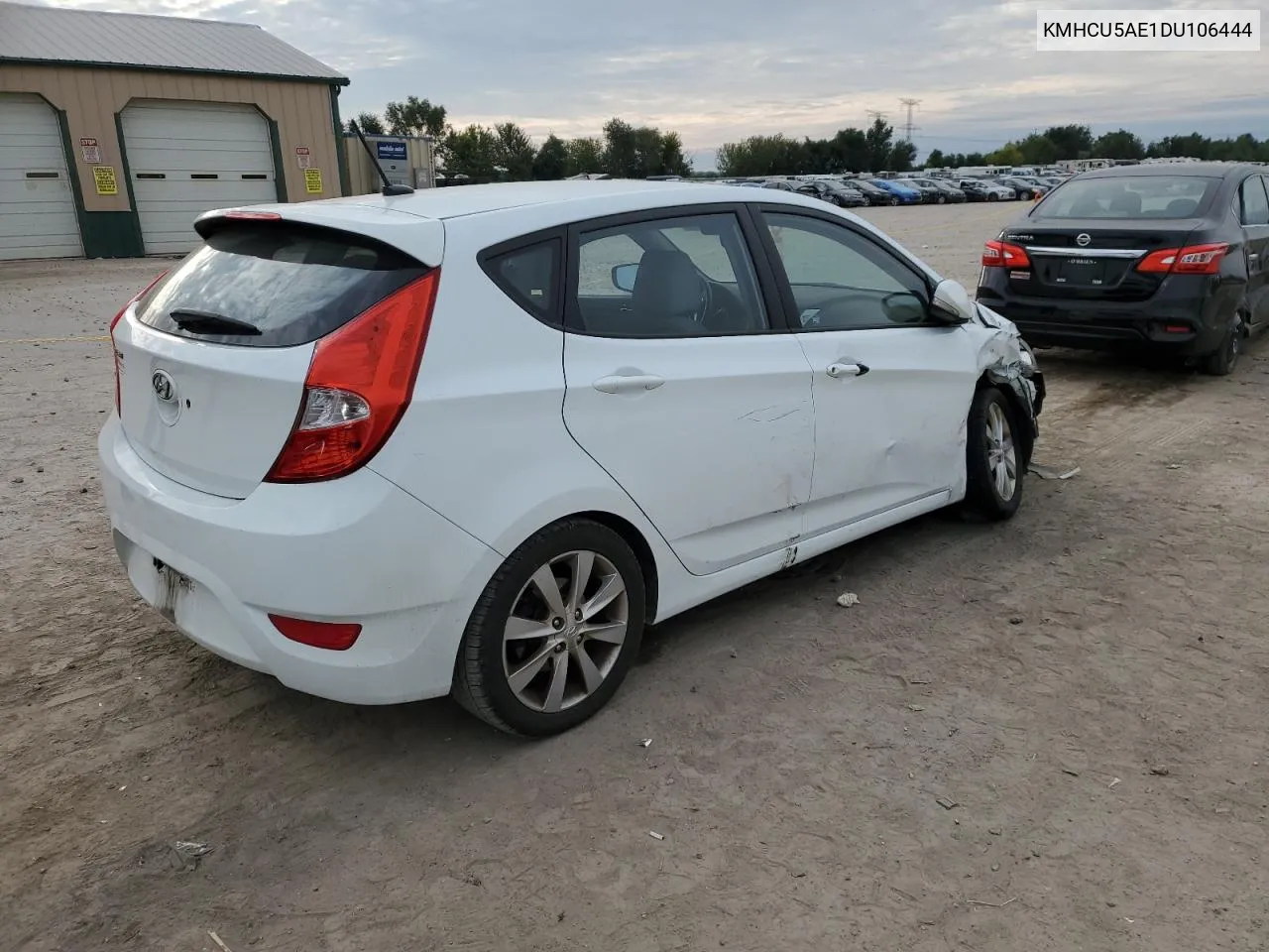 2013 Hyundai Accent Gls VIN: KMHCU5AE1DU106444 Lot: 71617364