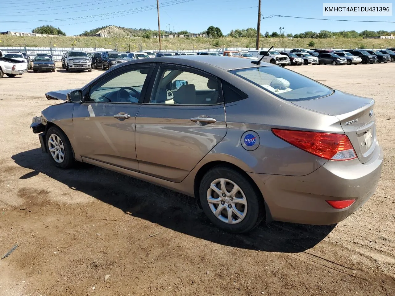 2013 Hyundai Accent Gls VIN: KMHCT4AE1DU431396 Lot: 71986264