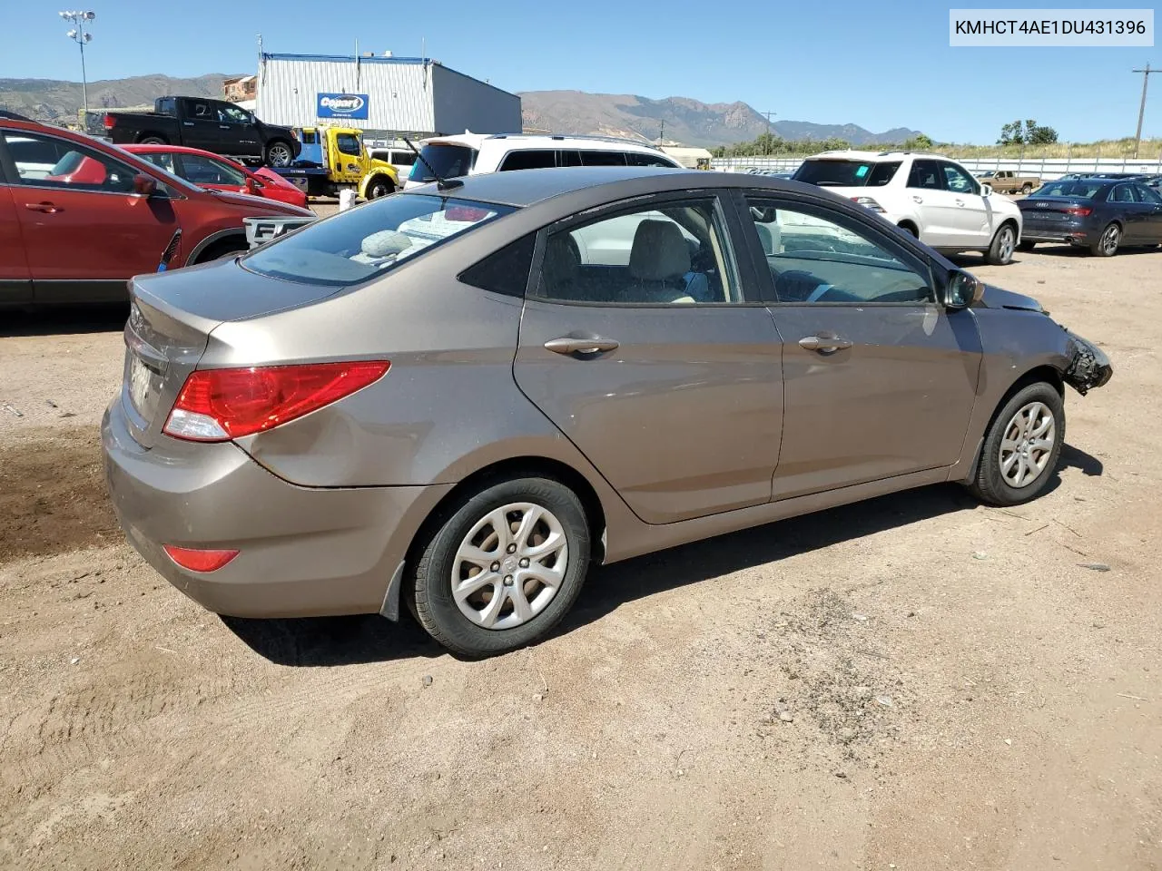 2013 Hyundai Accent Gls VIN: KMHCT4AE1DU431396 Lot: 71986264