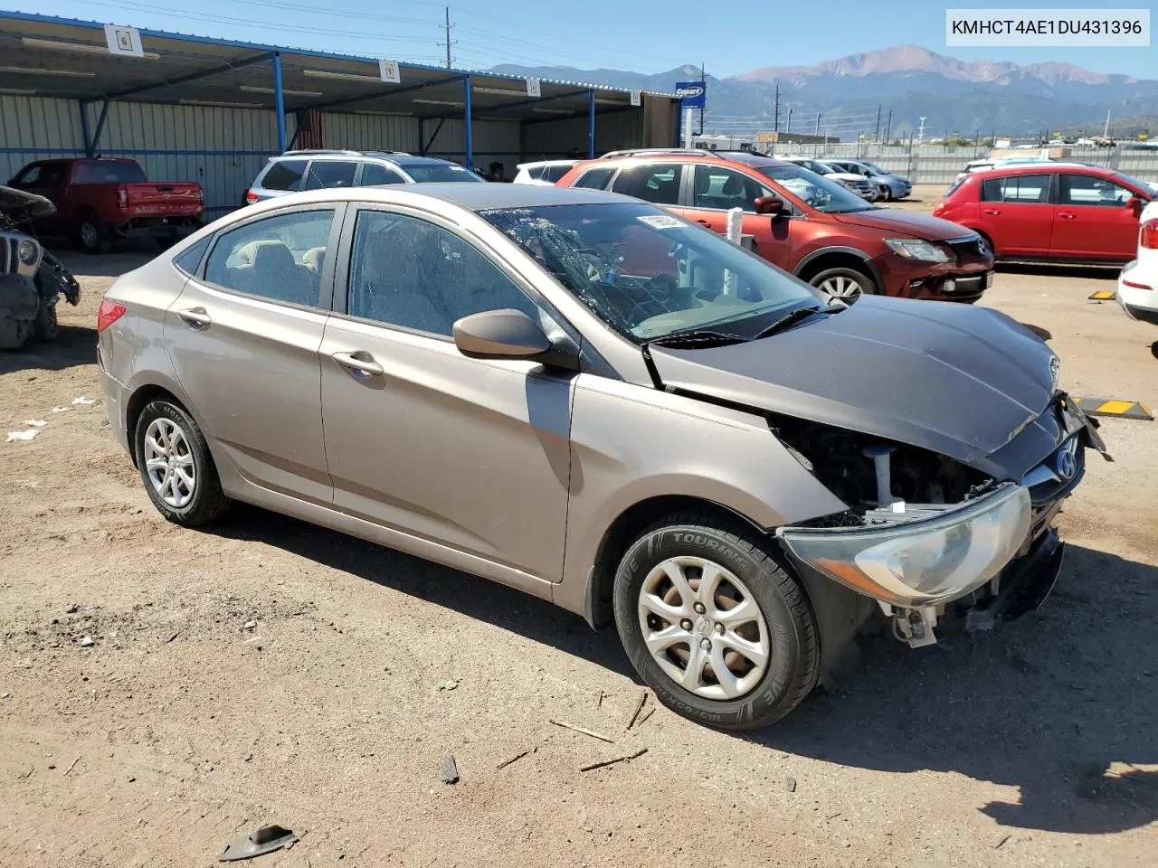 2013 Hyundai Accent Gls VIN: KMHCT4AE1DU431396 Lot: 71986264