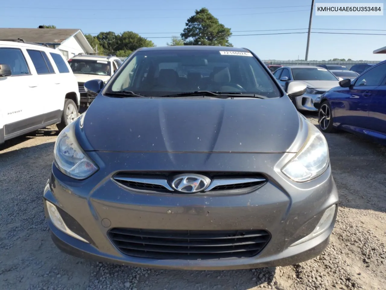 2013 Hyundai Accent Gls VIN: KMHCU4AE6DU353484 Lot: 72146024