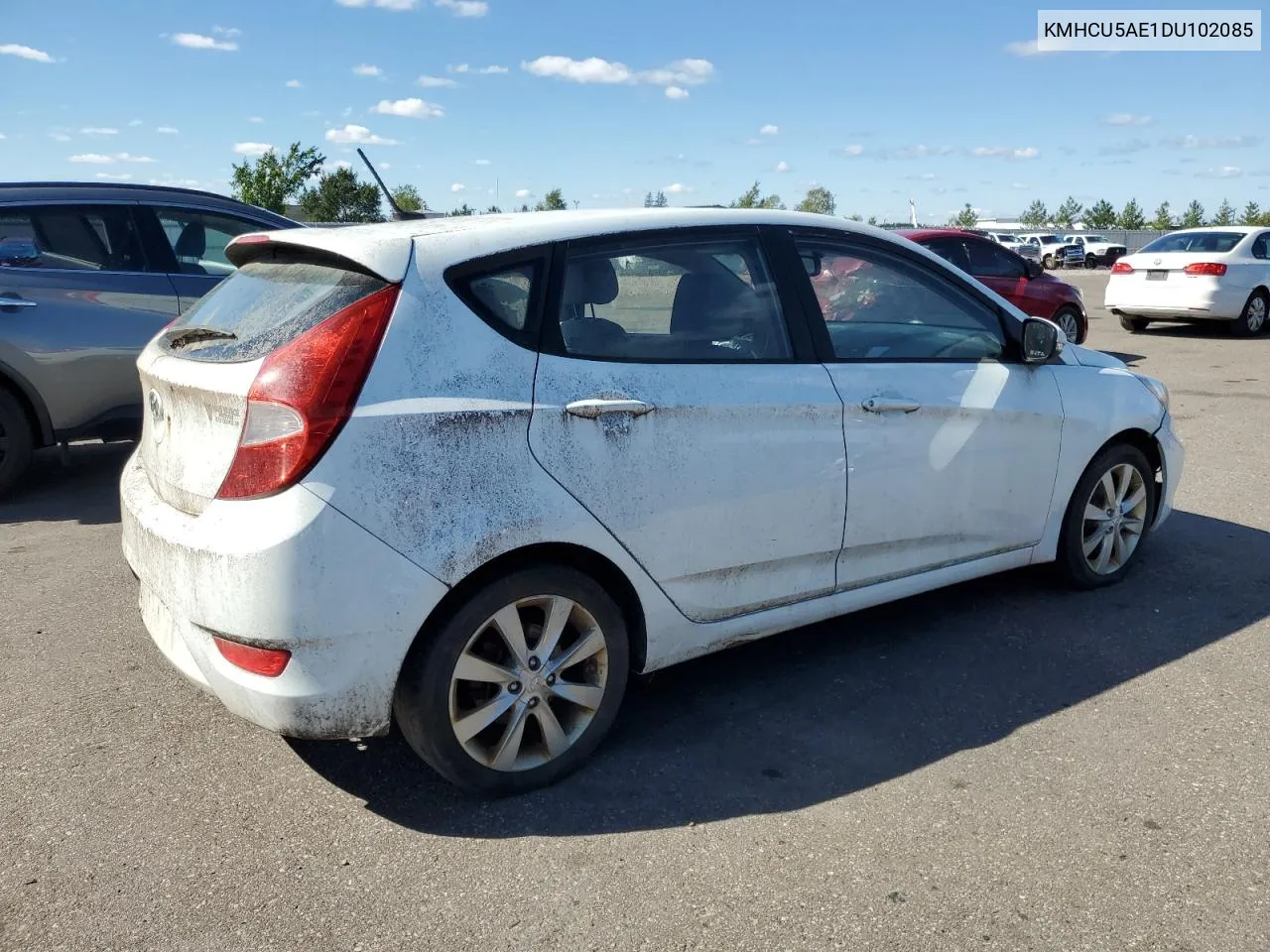 2013 Hyundai Accent Gls VIN: KMHCU5AE1DU102085 Lot: 72199234