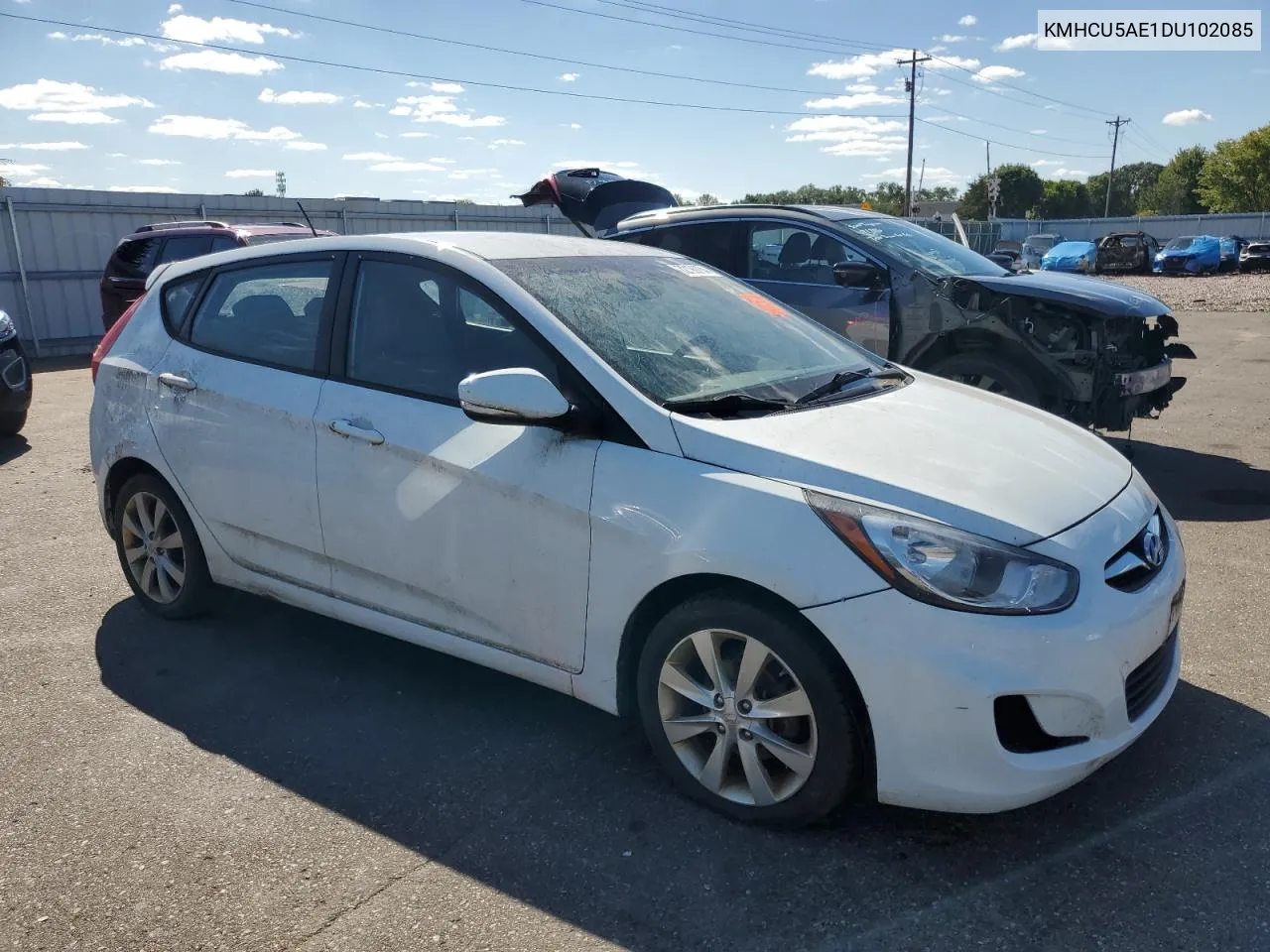 2013 Hyundai Accent Gls VIN: KMHCU5AE1DU102085 Lot: 72199234