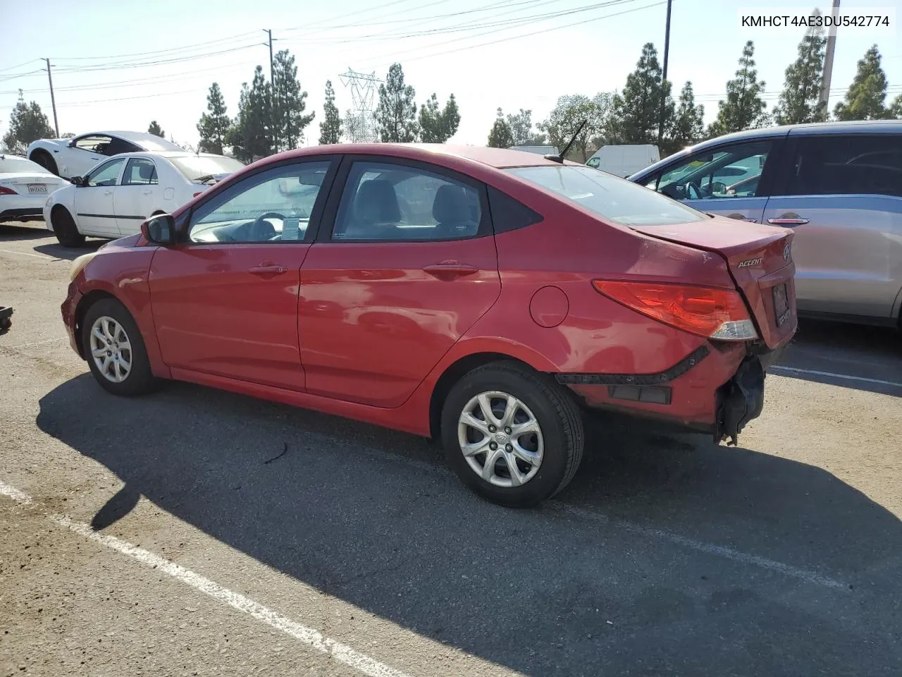 2013 Hyundai Accent Gls VIN: KMHCT4AE3DU542774 Lot: 72284304