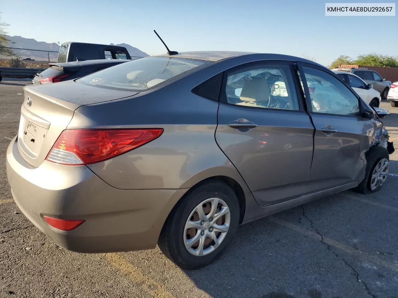 2013 Hyundai Accent Gls VIN: KMHCT4AE8DU292657 Lot: 72527354