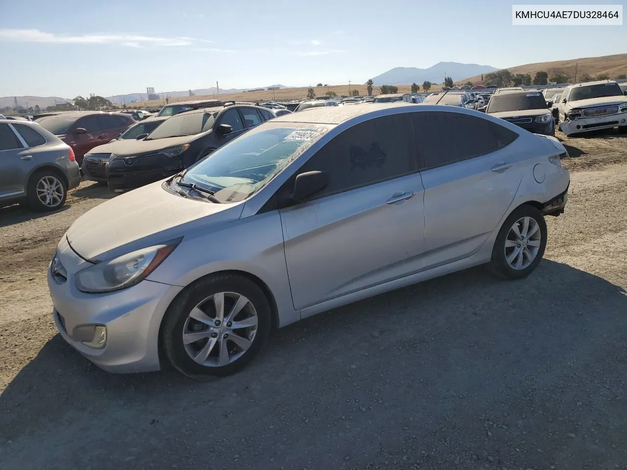 2013 Hyundai Accent Gls VIN: KMHCU4AE7DU328464 Lot: 72599784