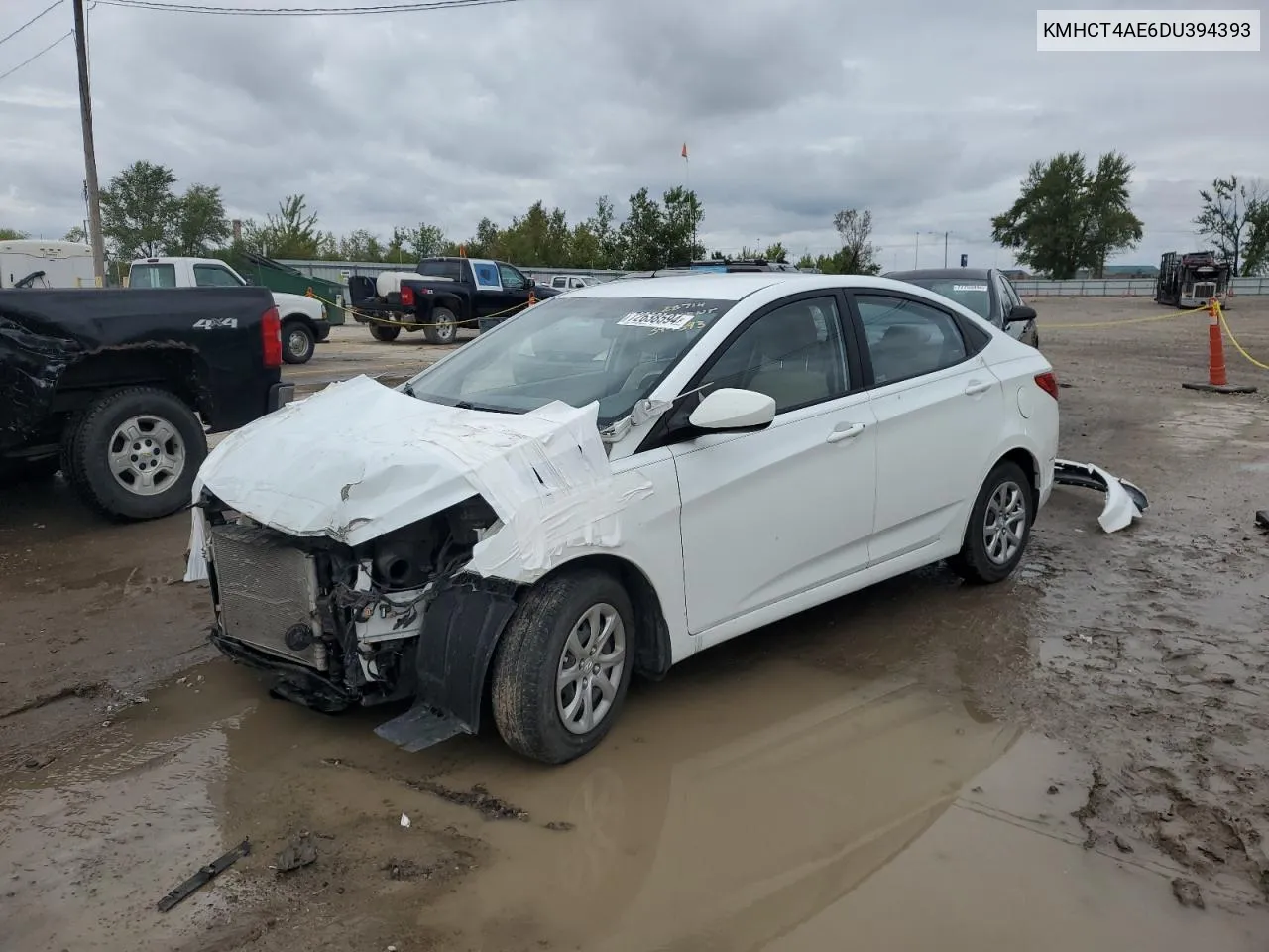 2013 Hyundai Accent Gls VIN: KMHCT4AE6DU394393 Lot: 72638594