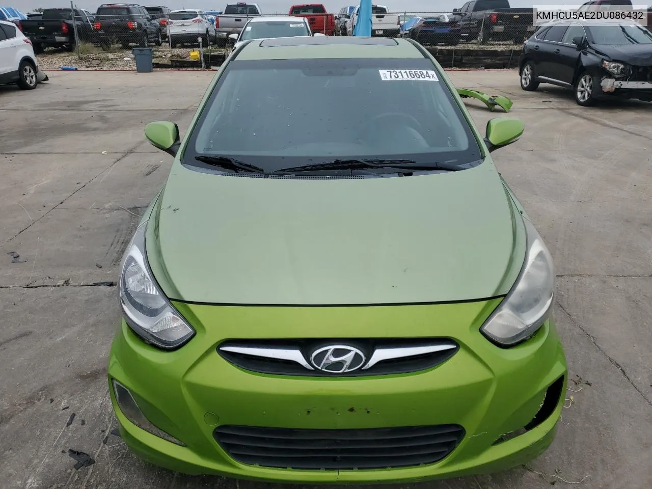 KMHCU5AE2DU086432 2013 Hyundai Accent Gls