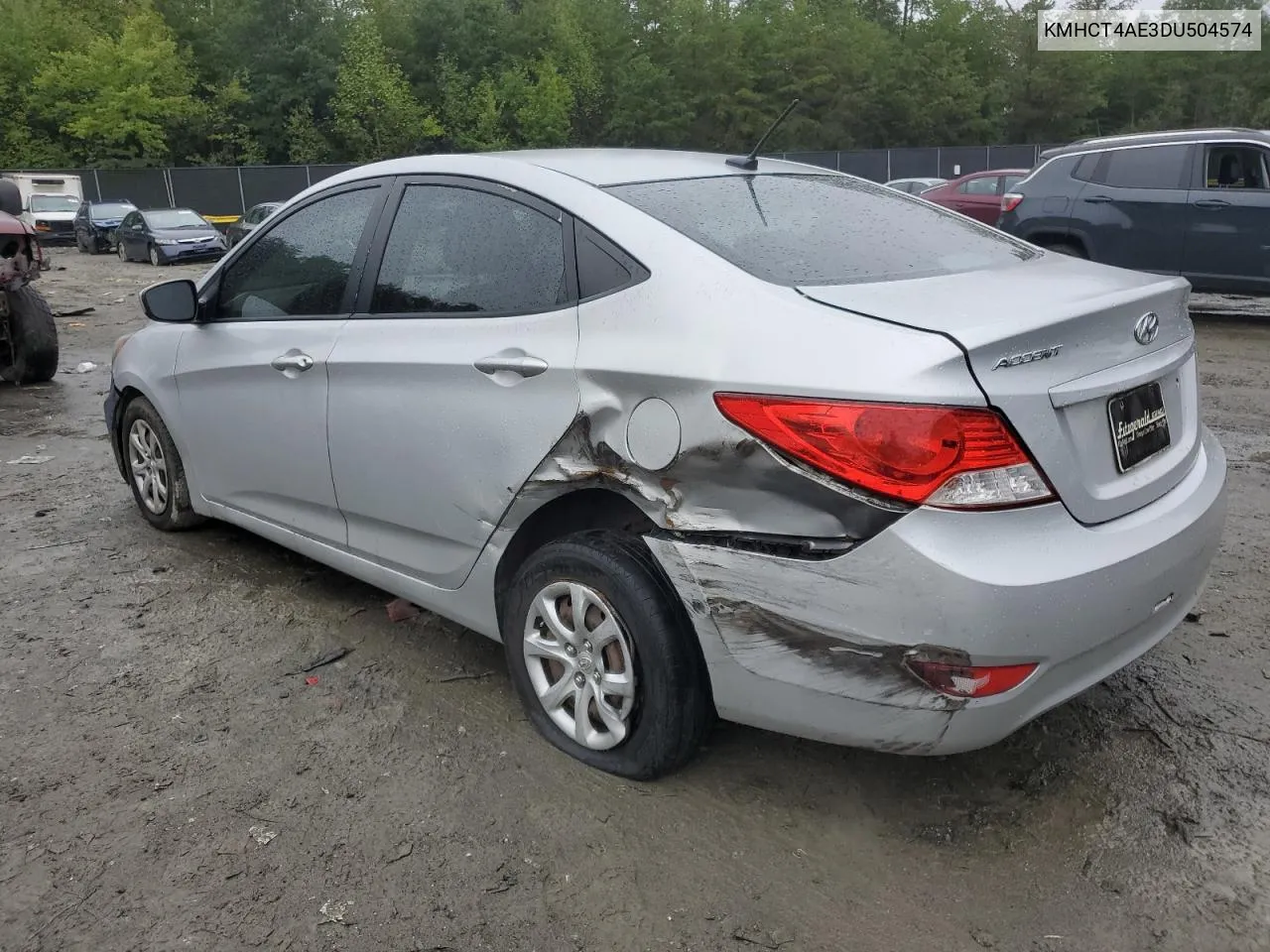 2013 Hyundai Accent Gls VIN: KMHCT4AE3DU504574 Lot: 73388374