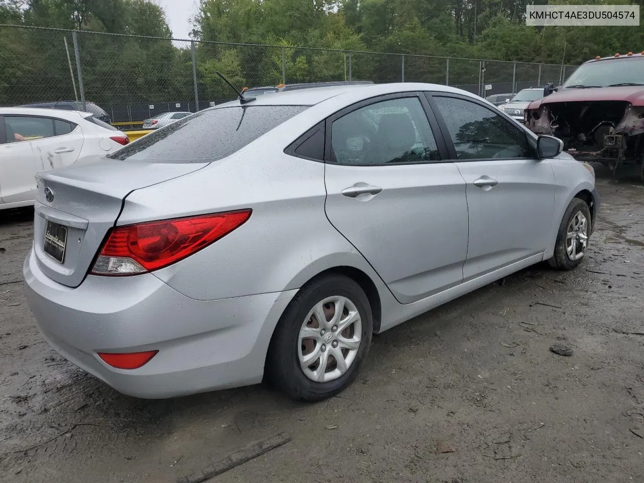 2013 Hyundai Accent Gls VIN: KMHCT4AE3DU504574 Lot: 73388374