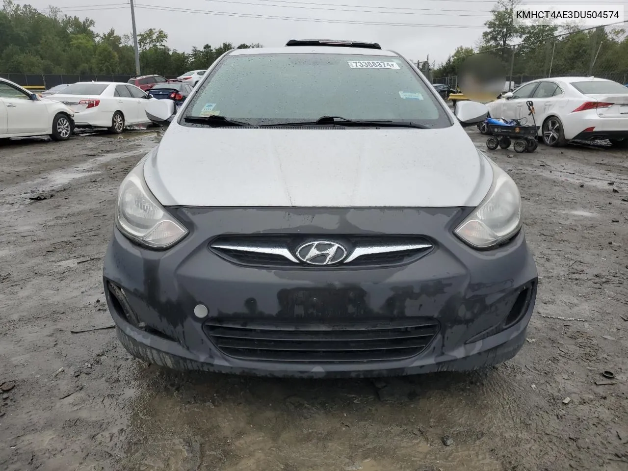 2013 Hyundai Accent Gls VIN: KMHCT4AE3DU504574 Lot: 73388374