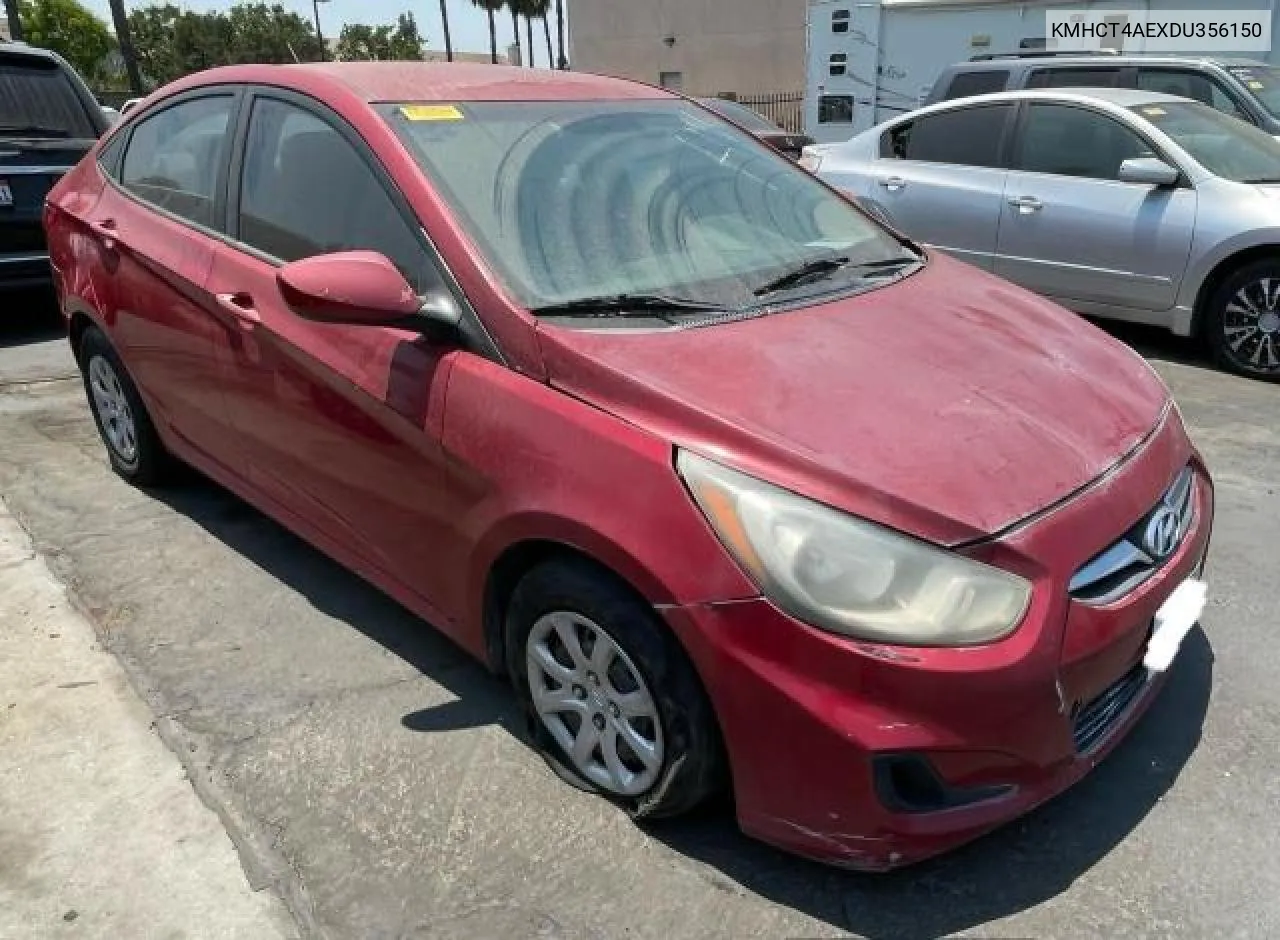 2013 Hyundai Accent Gls VIN: KMHCT4AEXDU356150 Lot: 73610784