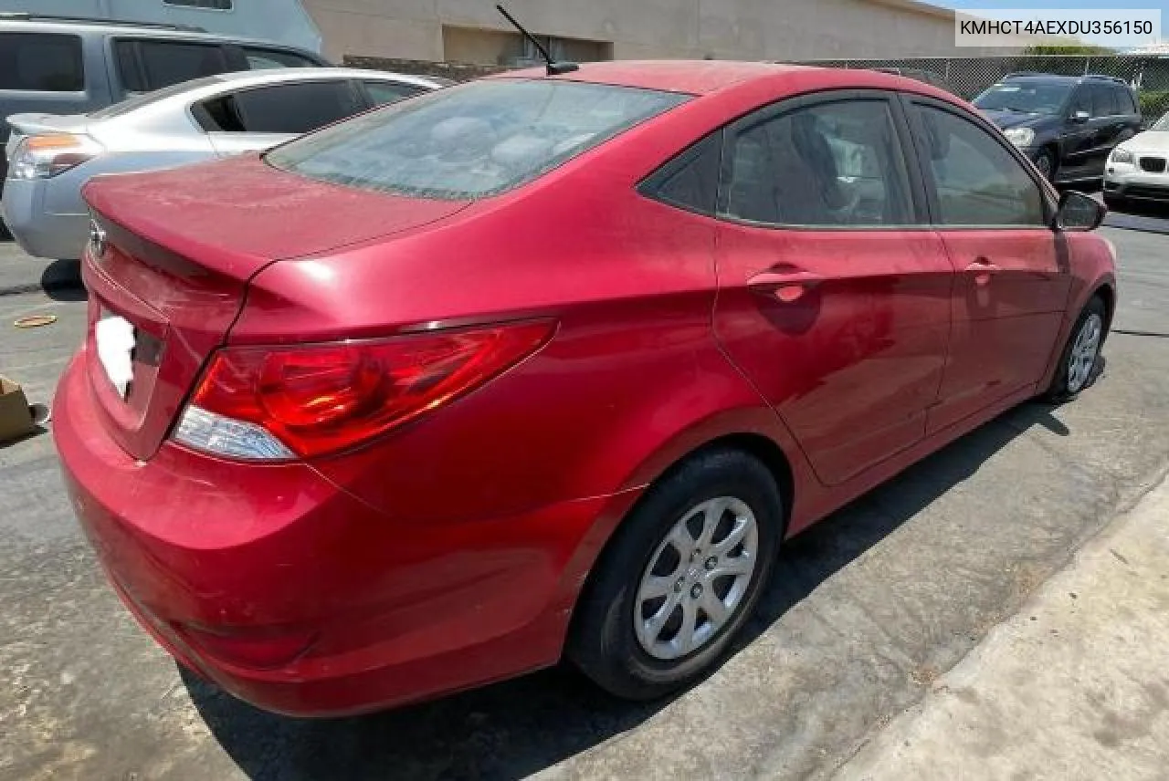 2013 Hyundai Accent Gls VIN: KMHCT4AEXDU356150 Lot: 73610784