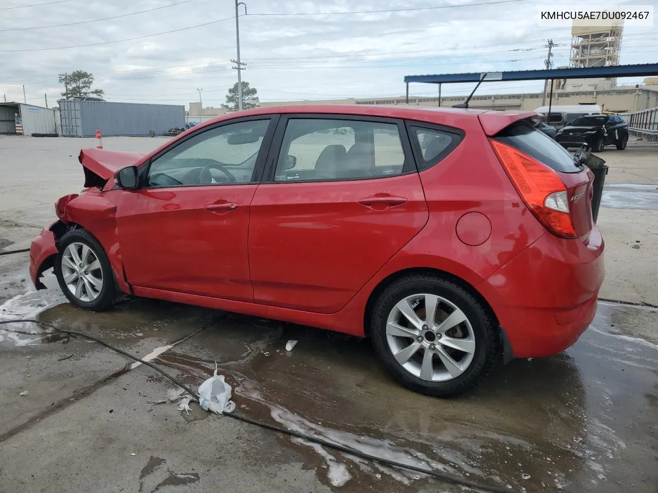 2013 Hyundai Accent Gls VIN: KMHCU5AE7DU092467 Lot: 74228374