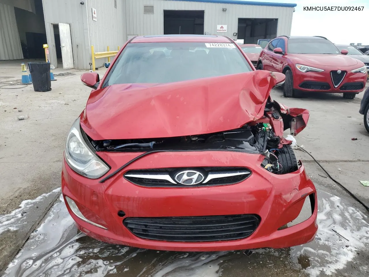 KMHCU5AE7DU092467 2013 Hyundai Accent Gls