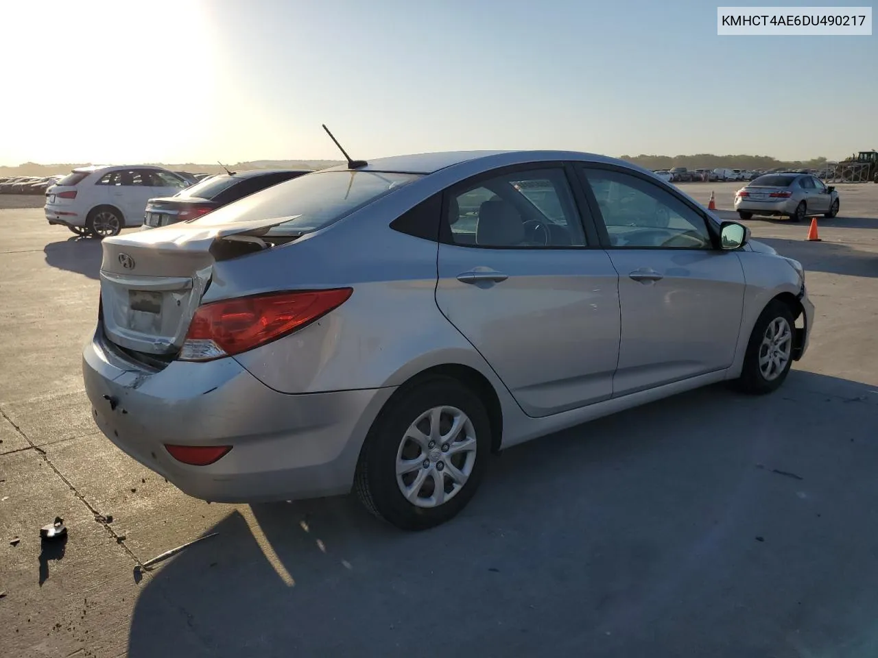 2013 Hyundai Accent Gls VIN: KMHCT4AE6DU490217 Lot: 74557424