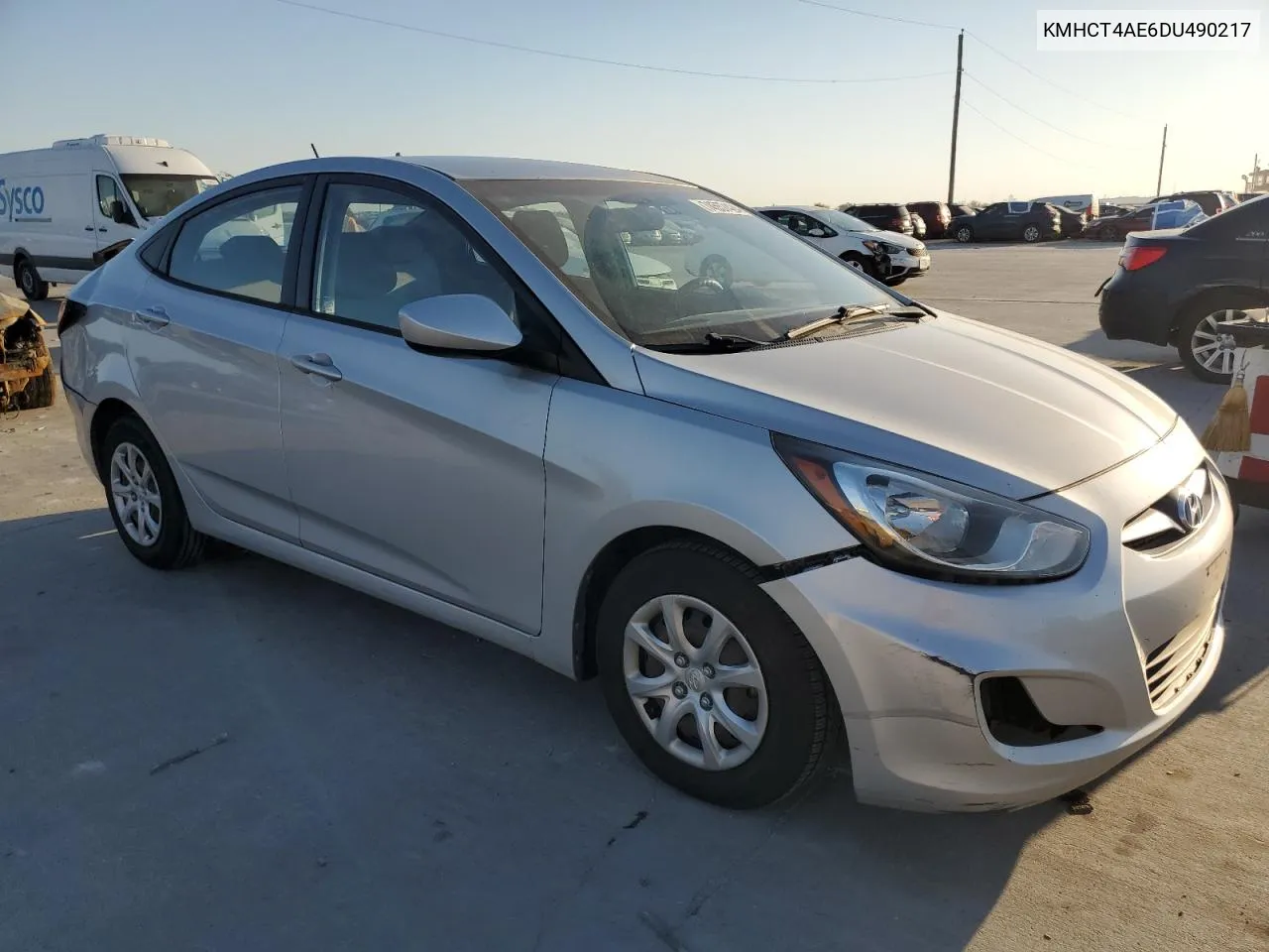 2013 Hyundai Accent Gls VIN: KMHCT4AE6DU490217 Lot: 74557424