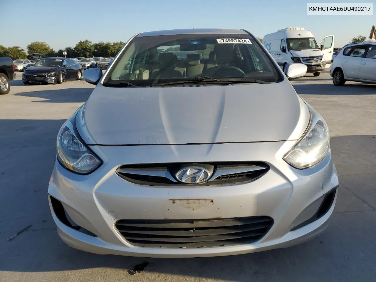 2013 Hyundai Accent Gls VIN: KMHCT4AE6DU490217 Lot: 74557424