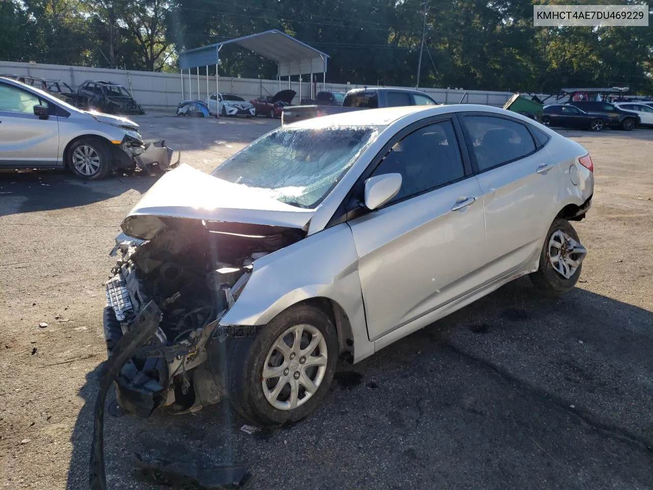 2013 Hyundai Accent Gls VIN: KMHCT4AE7DU469229 Lot: 74600514