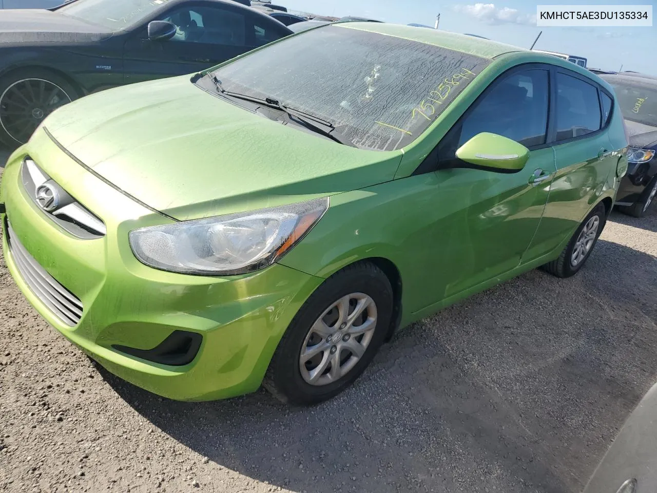 2013 Hyundai Accent Gls VIN: KMHCT5AE3DU135334 Lot: 75125894