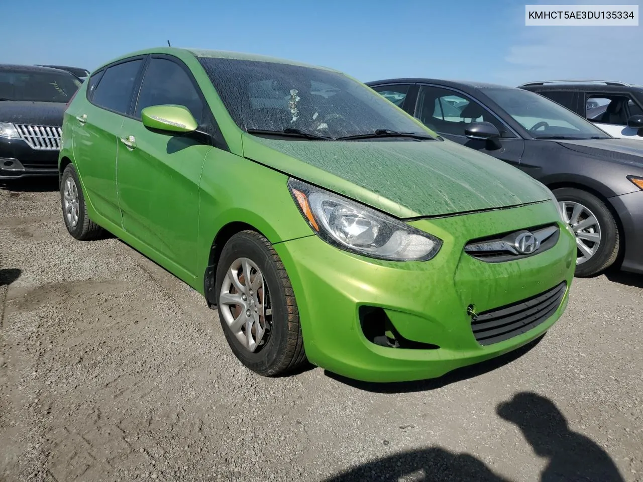 2013 Hyundai Accent Gls VIN: KMHCT5AE3DU135334 Lot: 75125894