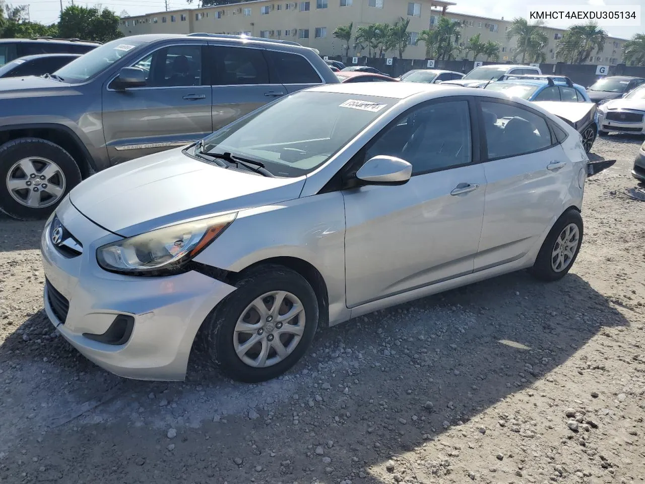 2013 Hyundai Accent Gls VIN: KMHCT4AEXDU305134 Lot: 75532474