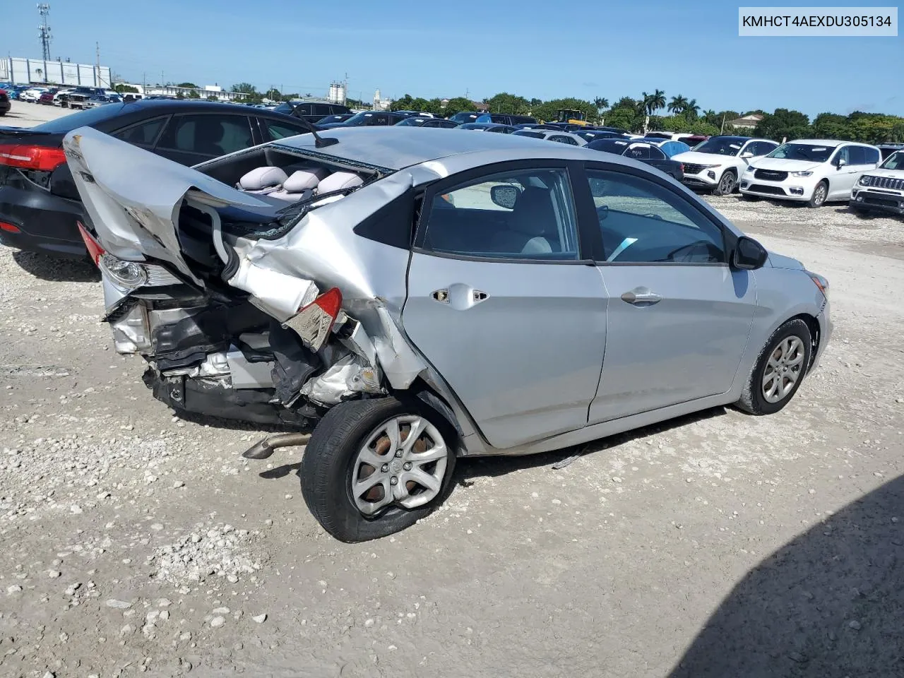 2013 Hyundai Accent Gls VIN: KMHCT4AEXDU305134 Lot: 75532474