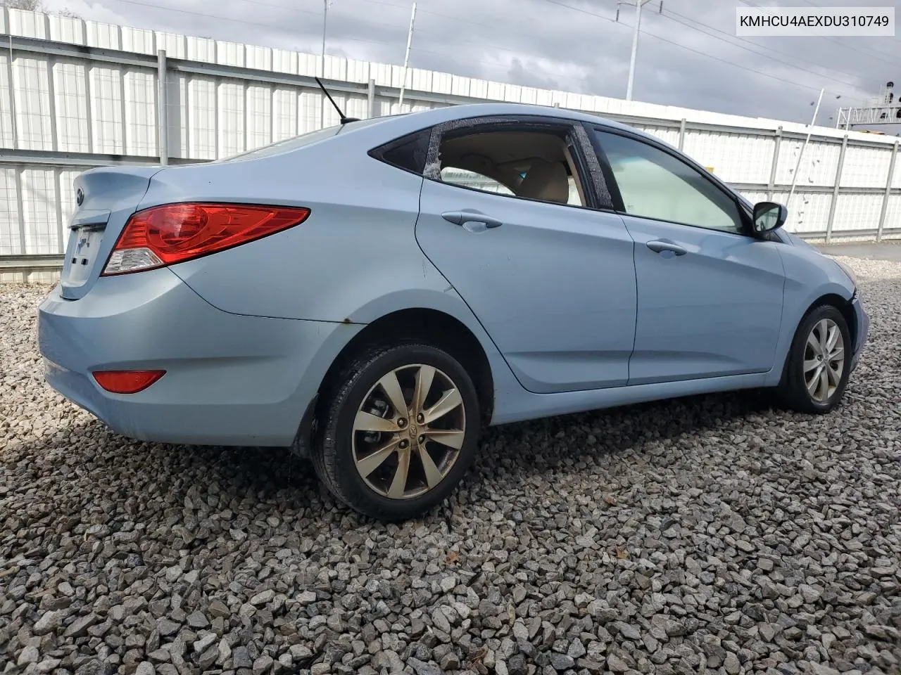 2013 Hyundai Accent Gls VIN: KMHCU4AEXDU310749 Lot: 75617964