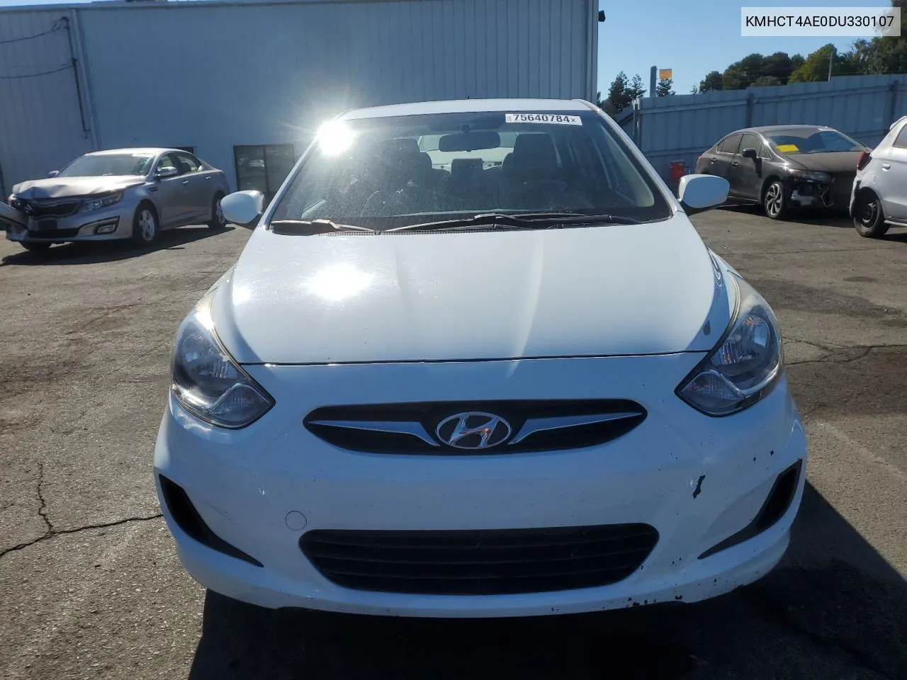 2013 Hyundai Accent Gls VIN: KMHCT4AE0DU330107 Lot: 75640784