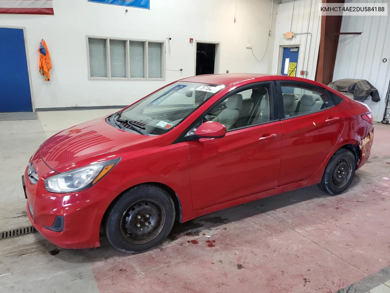 2013 Hyundai Accent Gls VIN: KMHCT4AE2DU584188 Lot: 75718464