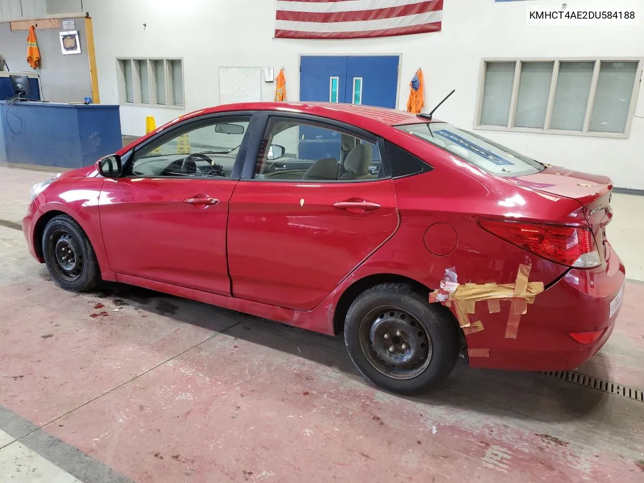 2013 Hyundai Accent Gls VIN: KMHCT4AE2DU584188 Lot: 75718464