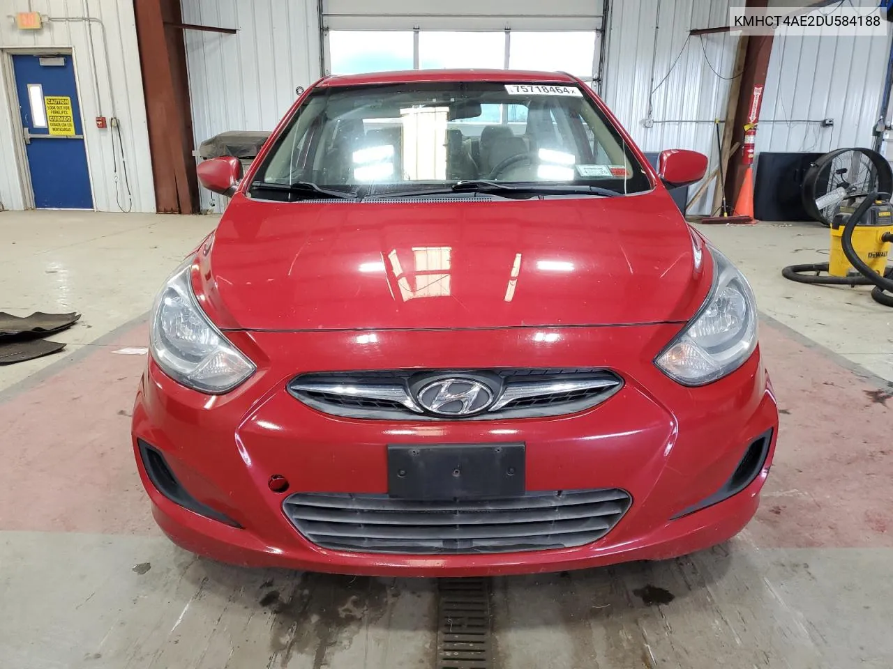 2013 Hyundai Accent Gls VIN: KMHCT4AE2DU584188 Lot: 75718464