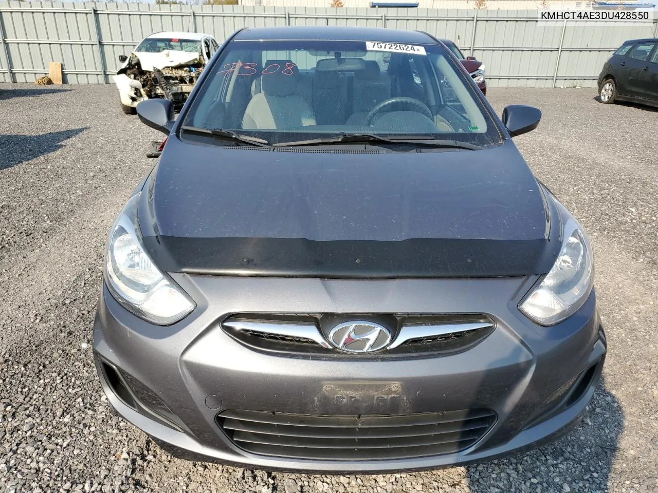 2013 Hyundai Accent Gls VIN: KMHCT4AE3DU428550 Lot: 75722624