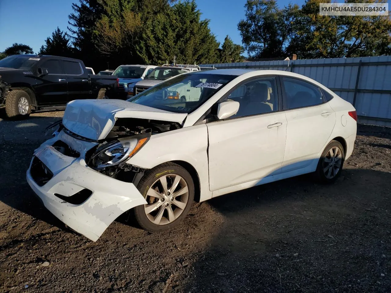 2013 Hyundai Accent Gls VIN: KMHCU4AE5DU284304 Lot: 76174804