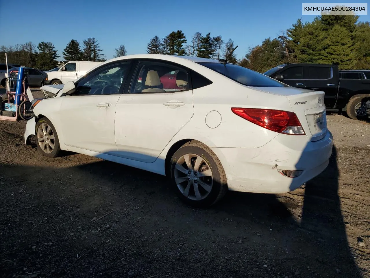 2013 Hyundai Accent Gls VIN: KMHCU4AE5DU284304 Lot: 76174804