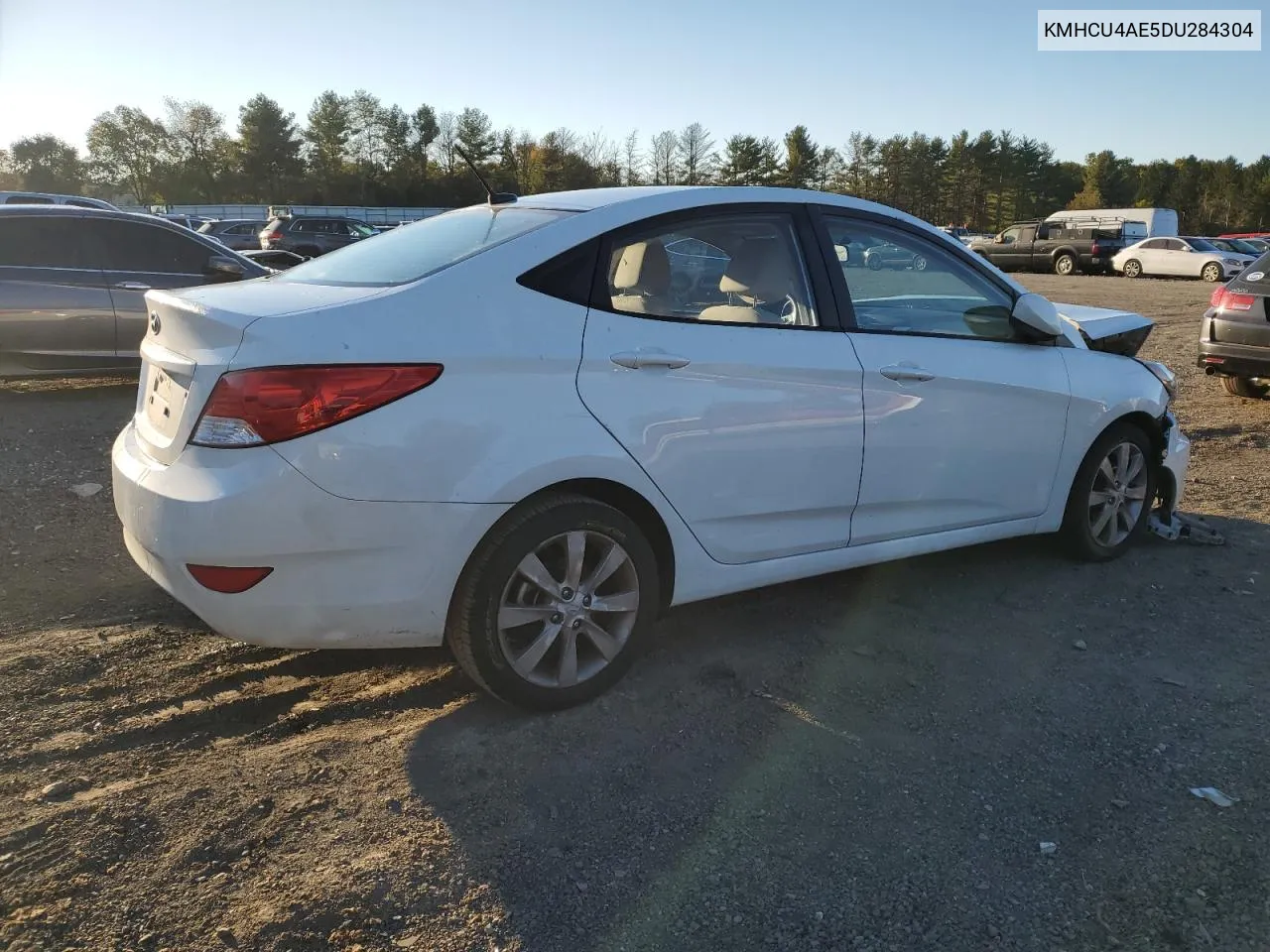 2013 Hyundai Accent Gls VIN: KMHCU4AE5DU284304 Lot: 76174804