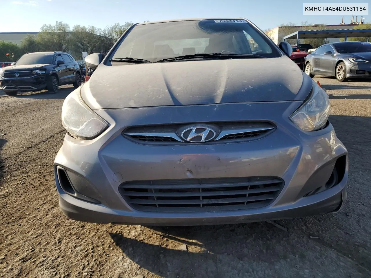 2013 Hyundai Accent Gls VIN: KMHCT4AE4DU531184 Lot: 76335284