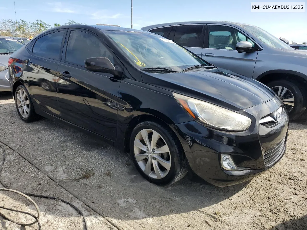 2013 Hyundai Accent Gls VIN: KMHCU4AEXDU316325 Lot: 76786584