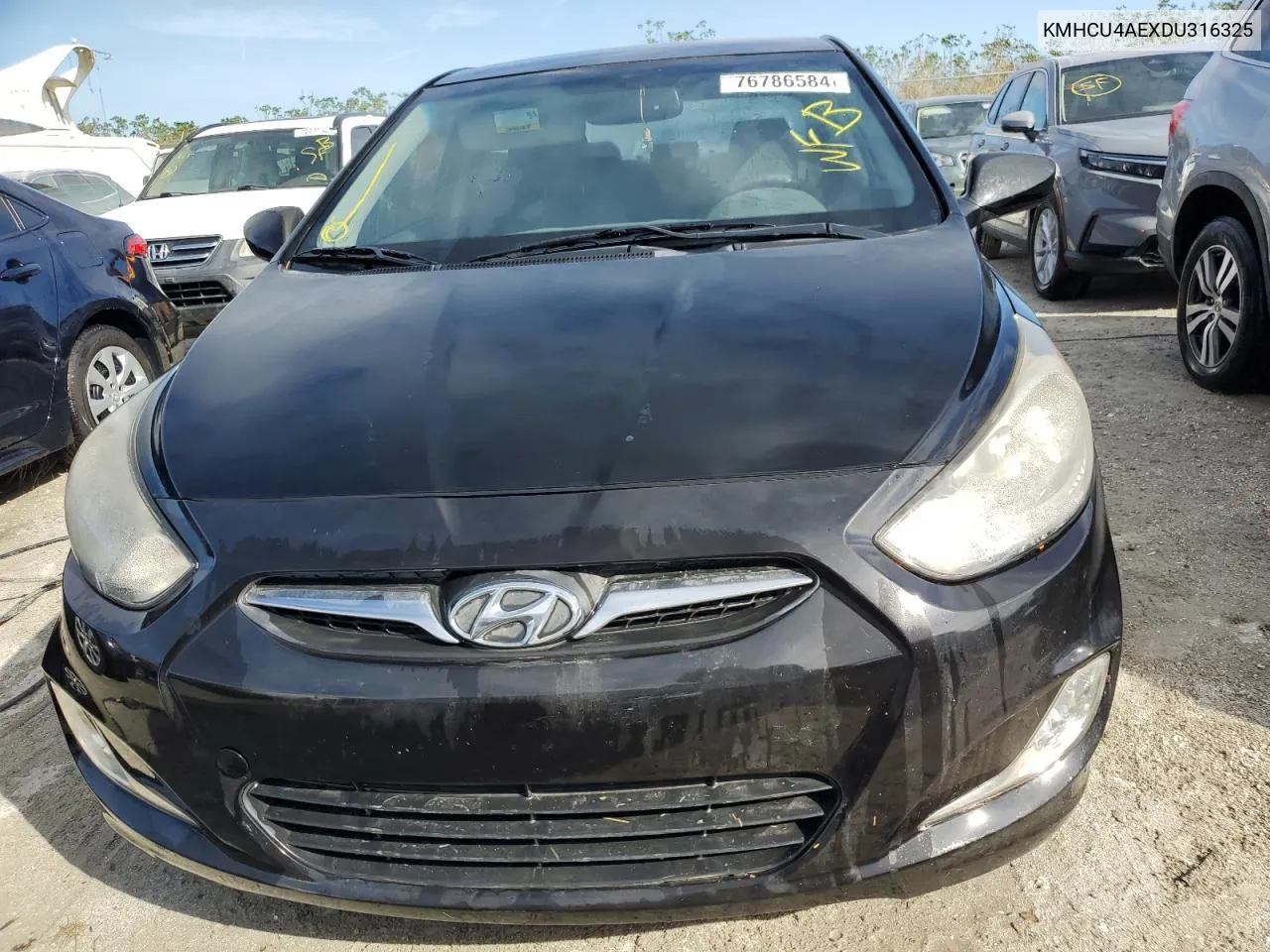 2013 Hyundai Accent Gls VIN: KMHCU4AEXDU316325 Lot: 76786584