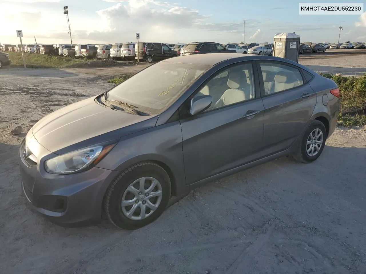 2013 Hyundai Accent Gls VIN: KMHCT4AE2DU552230 Lot: 76910224