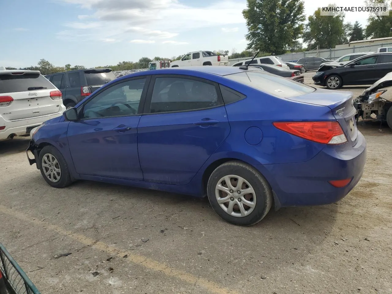 2013 Hyundai Accent Gls VIN: KMHCT4AE1DU575918 Lot: 77116544